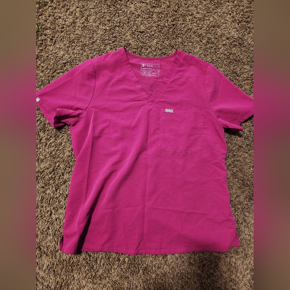 Figs Razberry sherbert size:XL top